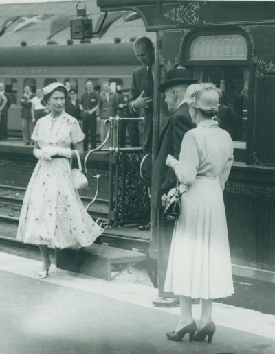 1954 our great grandparents (Hawkins) meeting the Queen and Prince Phillip in Newcastle | Phil Crossey