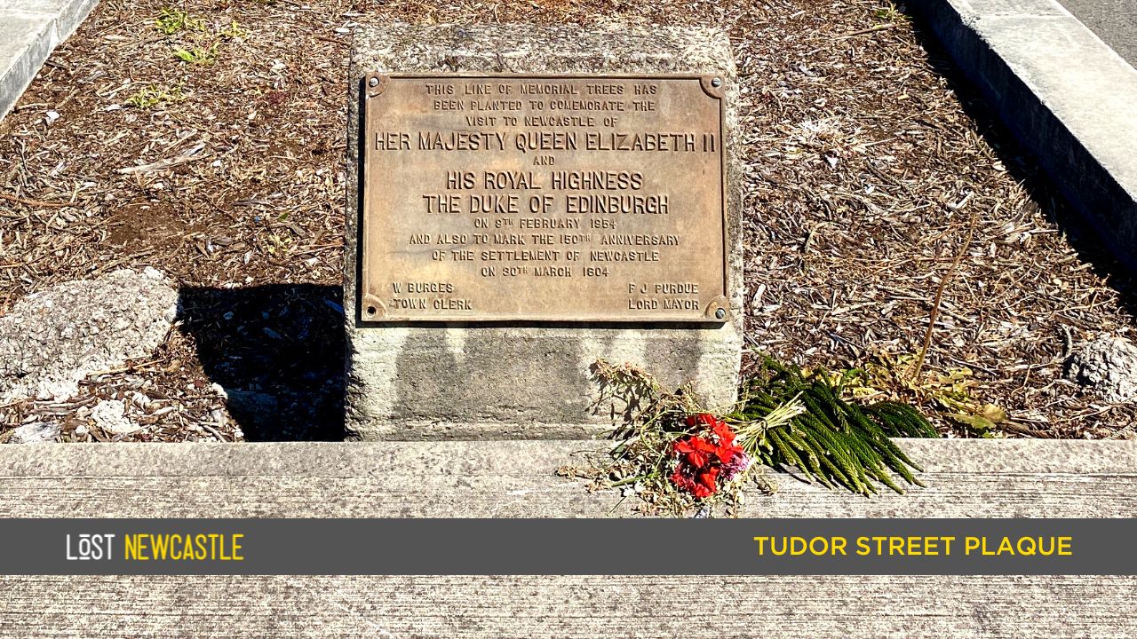 1954 Royal Visit Plaque in Tudor Street