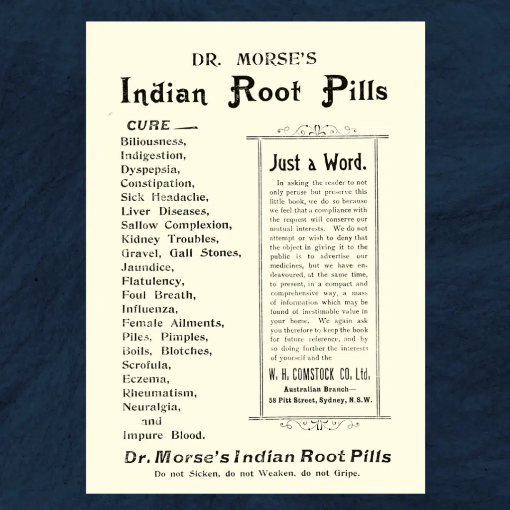 Dr Morse’s Indian Root Pills | Retro Postcard