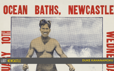 Duke Kahanamoku visits Newcastle 1915