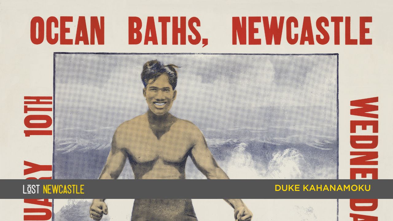 Duke Kahanamoku visits Newcastle 1915