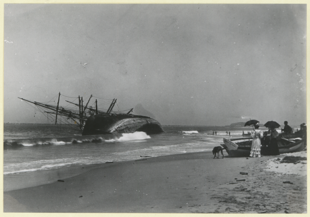 The Barque Durisdeer wrecked on Stockton Beach 22 December 1895