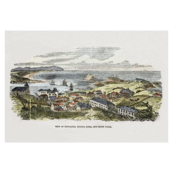 View of Newcastle, Hunter River, NSW, 1855 | Walter George Mason